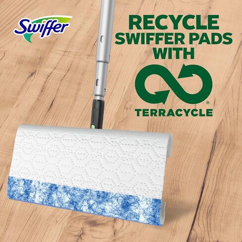 Swiffer Sweep + Mop, Wet Pads Refill, Floor Cleaner, Cleaning Cloths, Heavy Duty, Fresh, 20ct in Saudi Arabia