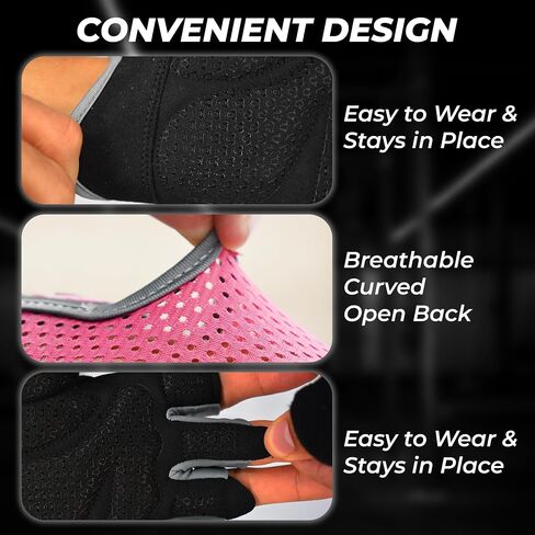 FIGHTSENSE Workout Gloves for Men Women, Weight Lifting Gloves with Non-Slip Silicon Padded Palm, Breathable, Lightweight Exercise Gym Gloves for Weightlifting Powerlifting Cycling Rowing in Kuwait