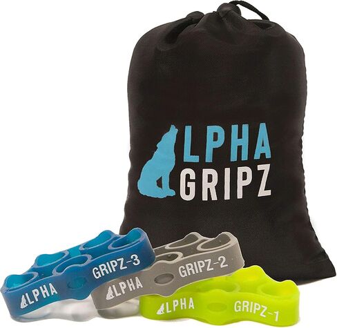 ALPHA GRIPZ Original Hand Grip Extensor Trainer Strengthener, Complete Forearm Exerciser Workout, Finger Resistance Bands for Strength, Tendonitis, Carpal Tunnel, Trigger Finger, Arthritis Relief in Saudi Arabia
