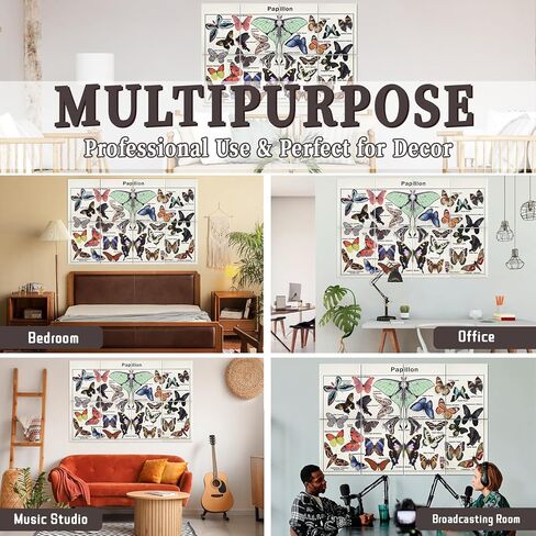 8 Pcs Art Acoustic Wall Panels, 48"X32" Self-adhesive Soundproof Wall Panels, High-Density Sound Absorbing Panel, Acoustic Treatment for Recording Studio, Home, Office (Mount Fuji Sunset） in Kuwait