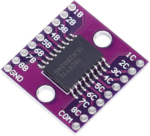 Acouto 2PCs ULN2803A Darlington Transistor Arrays Module Low Power Consumption Industrial Electrical Accessory 50V in Saudi Arabia