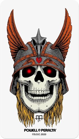 Powell Peralta Skateboard Sticker Andy Anderson Skull 3" Clear in Saudi Arabia