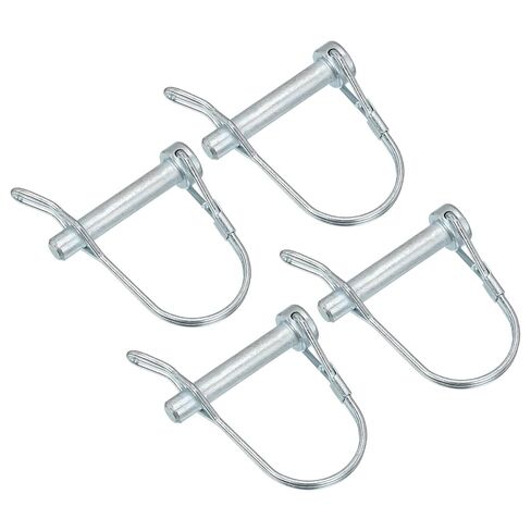 UXCELL 10pcs 5/16 "دبوس مقرن DIA Trailer ، 1-3/4" قفل عمود دبوس مقرن طويل ، دبوس PTO المستدير لمقاطع مزرعة عربات العشب والحديقة in Saudi Arabia
