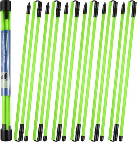 Soulchen 6 Pack Golf Malignment عصي 48 بوصة قضبان محاذاة قابلة للطي قضبان ممارسة الجولف المساعدات التدريبية للاستهلاك وضع العصي التدريب الجولف مع قضية أنبوب واضحة لسهولة حملها in Kuwait