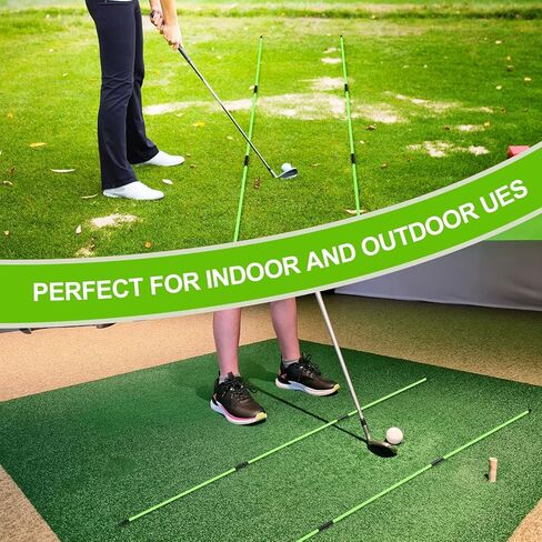 Soulchen 6 Pack Golf Malignment عصي 48 بوصة قضبان محاذاة قابلة للطي قضبان ممارسة الجولف المساعدات التدريبية للاستهلاك وضع العصي التدريب الجولف مع قضية أنبوب واضحة لسهولة حملها in Kuwait