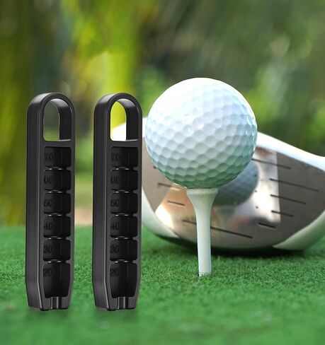 Setter Golf Tee Height Setter ، 3 PCS Precision Golf Tee Elevator مع 6 إعدادات ، أداة تدريب لإكسسوارات التأرجح المتسقة (أسود) in Saudi Arabia