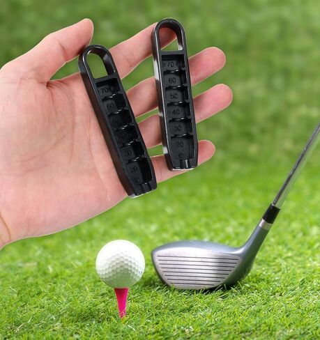 Setter Golf Tee Height Setter ، 3 PCS Precision Golf Tee Elevator مع 6 إعدادات ، أداة تدريب لإكسسوارات التأرجح المتسقة (أسود) in Saudi Arabia