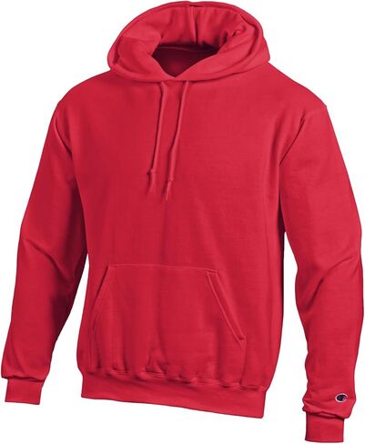 Champion Men's Front Pocket Pullover Hoodie Sweatshirt, Large, Black in Saudi Arabia