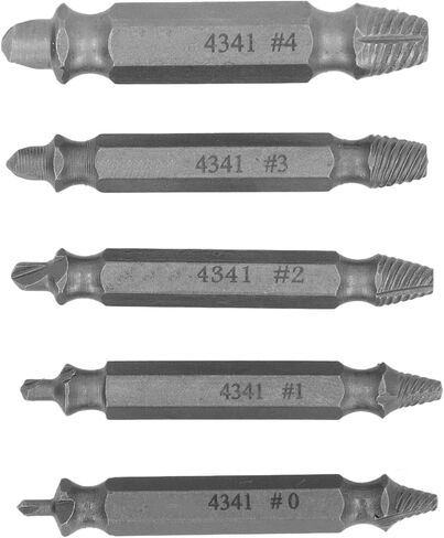 أداة إزالة المسمار Double Aramox Double Head مع مربع ، فولاذ عالي السرعة ، مجموعة متعددة الاستخدامات 5pcs لعشاق DIY in Saudi Arabia