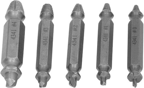 أداة إزالة المسمار Double Aramox Double Head مع مربع ، فولاذ عالي السرعة ، مجموعة متعددة الاستخدامات 5pcs لعشاق DIY in Saudi Arabia