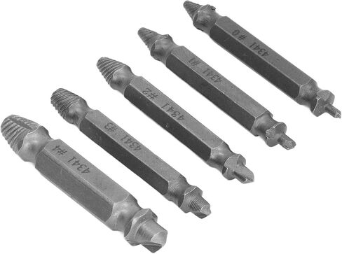 أداة إزالة المسمار Double Aramox Double Head مع مربع ، فولاذ عالي السرعة ، مجموعة متعددة الاستخدامات 5pcs لعشاق DIY in Saudi Arabia