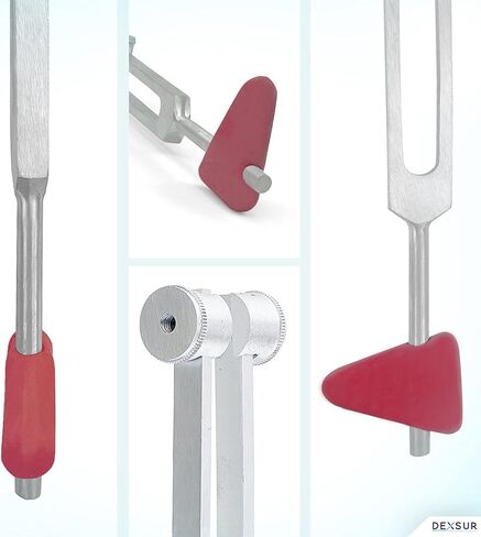 Medical Grade Reflex Hammer Tuning Fork Combo Aluminum Alloy, One 2 IN 1, 256 Hz Tuning Fork With Taylor Hammer in Saudi Arabia