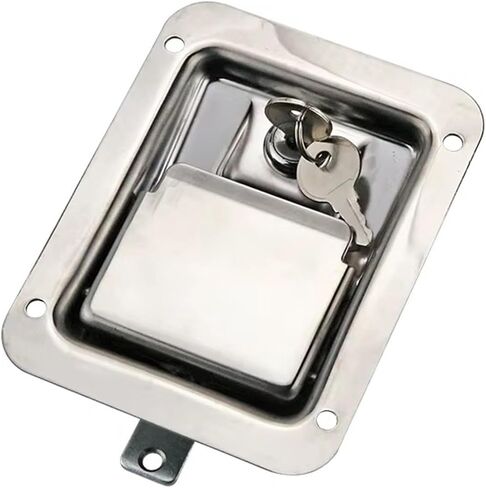 304 Stainless Steel Or Iron Generator Set Equipment Door Lock Panel Three-Point Linkage 1Pcs(304SUS No Padlock) in Saudi Arabia