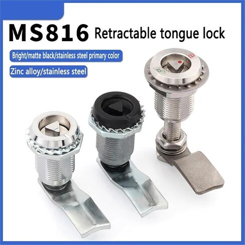 MS816 Triangular Cylindrical Lock MS816-2A Rotary Tongue Telescopic Compression Cabinet 4Pcs(10) in Saudi Arabia