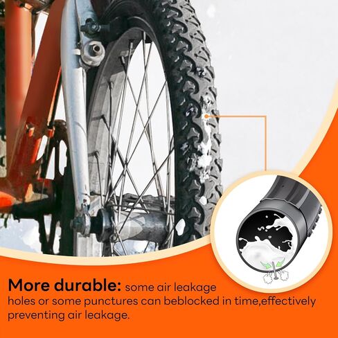 2-Pcs 24" Bike Tubes 24 x 1.75/2.125 AV32MM Schrader Valve Super Automatic Repair, Self-Sealing, Puncture Resistant Compatible with 24x1.75/1.95/2.0/2.10/2.125 Bike Bicycle Tire Tubes in Saudi Arabia
