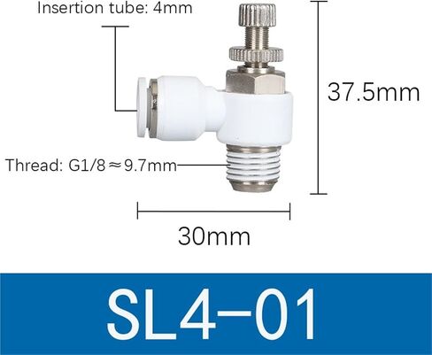1PCS صمام خنق الأسطوانة SL4-M5 الهوائية التحكم في سرعة المفصل الموصل السريع الموصل السريع SL4-01 SL6-01 SL8-01 (SL8-01) in Saudi Arabia