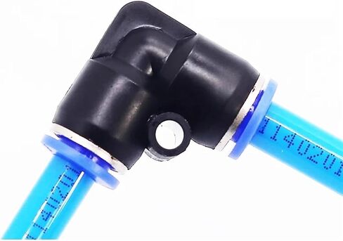 Pneumatic joint pipe joint air quick insertion hose plastic joint 4mm 6mm 8mm 10mm 12mm 14mm PU PY PK PE PV SA 10 pack(HVFF (10PCS),OD 6MM) in Saudi Arabia