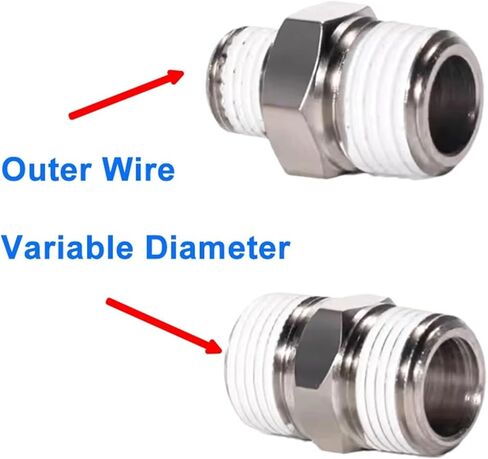 1PCS Pneumatic Outer/Inner Wire Quick Connector BB/BD/BU-01-02-03-04 Thread Variable Diameter Straight(BD0203) in Saudi Arabia