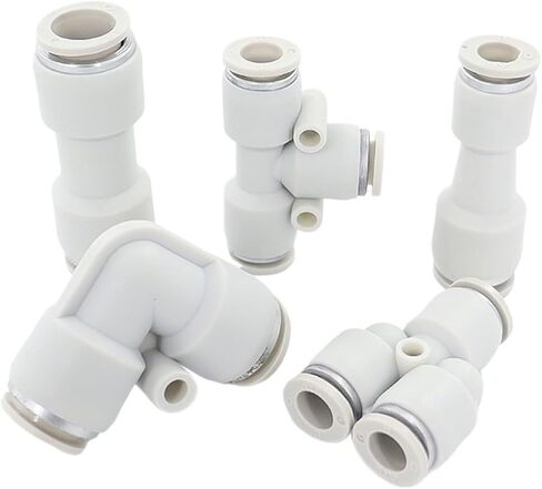 1PCS Pneumatic Quick Connector APU Straight Through APE Variable Diameter APY Three-way Trachea Quick 4 6 8 10 12 14(PY,KL-a113) in Saudi Arabia