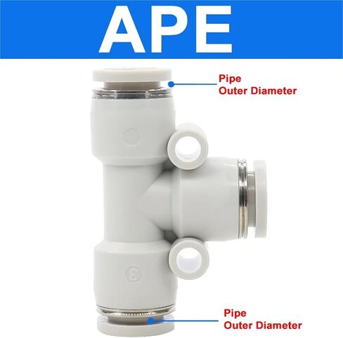 1PCS Pneumatic Quick Connector APU Straight Through APE Variable Diameter APY Three-way Trachea Quick 4 6 8 10 12 14(PY,KL-a113) in Saudi Arabia