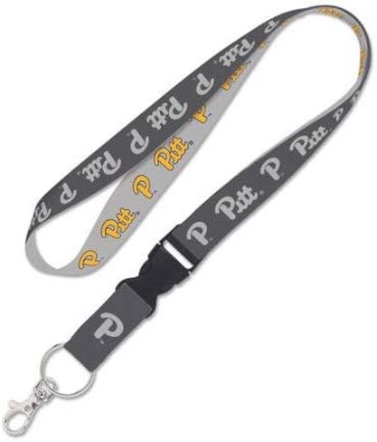 Wincraft Pittsburgh Panthers Lanyard مع مشبك قابل للفصل ، 1 " - أصفر ورمادي in Saudi Arabia