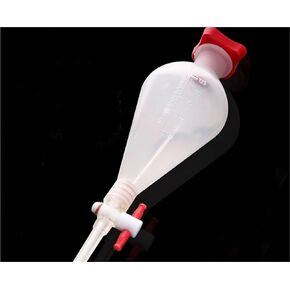 125ml Pear Shaped Plastic Separator Funnel with PTFE Stop PP Separator Funnel Laboratory Supplies in Kuwait