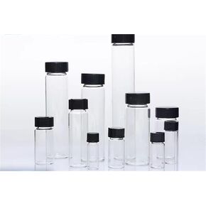 2ml-60ml sample vial laboratory small clear reagent bottle transparent medicine vials for experiment(20ml 10pcs) in Kuwait