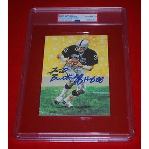 Raiders Fred Biletnikoff Gem Mint 10 PSA DNA Slabbed بطاقة فنية لخط المرمى - بطاقات موقعة in Saudi Arabia