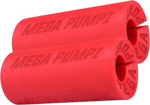 Mega Pumpz - Thick Dumbbell Grips (Set of 2) - Barbell Fat Grip Weight Lifting Gym Workout Equipment - Non Slip Rubber Lifting Grips for Bigger Biceps - Ergonomic Training Bodybuilding Thick Bar Grip Set in Saudi Arabia