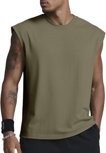 Mens Sleeveless Tank Tops Athletic Summer Fitness Running Workout Shirt for Men 1 or 3 Pack in Kuwait