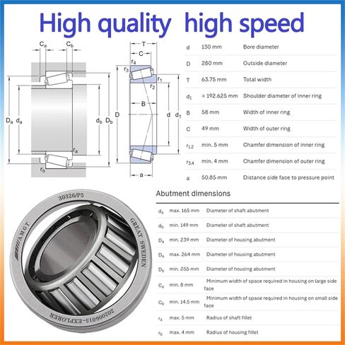 1Pcs Bearing 30236 30326 32040X Tapering Bearing(30326P5) in Saudi Arabia