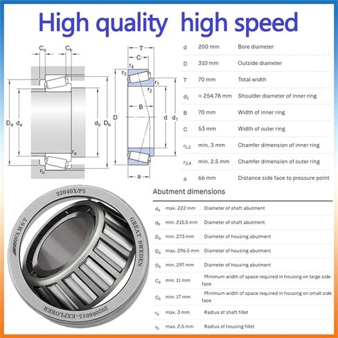 1Pcs Bearing 30236 30326 32040X Tapering Bearing(30326P5) in Saudi Arabia