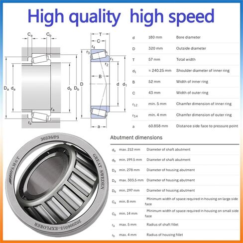 1Pcs Bearing 30236 30326 32040X Tapering Bearing(30326P5) in Saudi Arabia