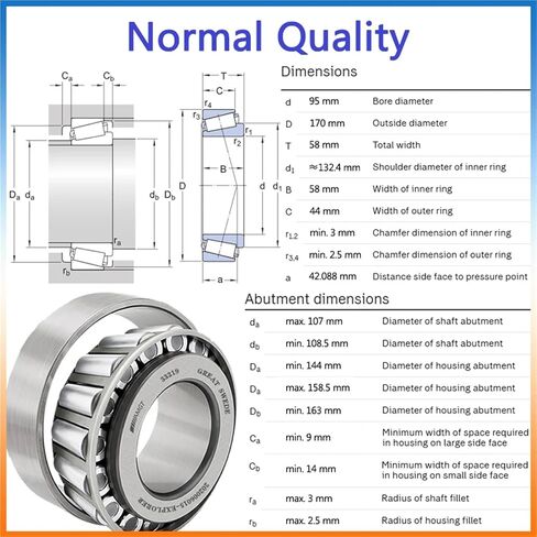 1Pcs Bearing 31318 33219 33122 Tapering Bearing(33122) in Kuwait