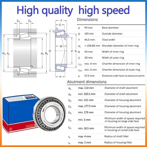 1Pcs Bearing 31318 33219 33122 Tapering Bearing(33122) in Kuwait