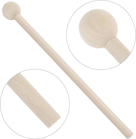 Qwork Hand Drup Percussion Wood Frame Dram مع عصا ، 10 بوصات 8 بوصة الموسيقية الموسيقية يدوي الدف in Saudi Arabia