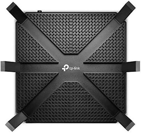 راوتر واي فاي ذكي TP-Link AC4000 - راوتر ثلاثي الموجات، MU-MIMO، خادم VPN، مكافحة الفيروسات/الرقابة الأبوية، وحدة المعالجة المركزية 1.8 جيجا هرتز، جيجابت، Beamforming، (Archer A20)، أسود (متجدد) in Saudi Arabia