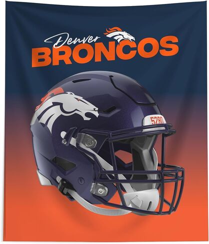 NORTHWEST NFL 50X60 PRINTD WALL HANGING(POD) TOPPER - BRONCOS in Saudi Arabia