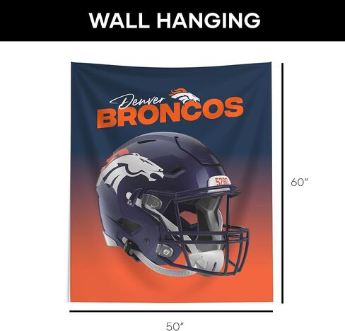 NORTHWEST NFL 50X60 PRINTD WALL HANGING(POD) TOPPER - BRONCOS in Saudi Arabia