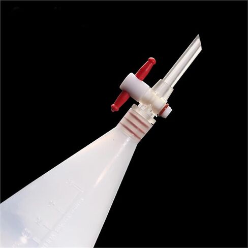 125ml Pear Shaped Plastic Separator Funnel with PTFE Stop PP Separator Funnel Laboratory Supplies in Saudi Arabia