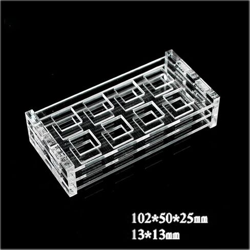 1PCS Organic PMMA 751 10/20/30/40/50mm Cuvettes Rack Lab Supplies(750-40mm 6holes) in Saudi Arabia
