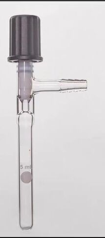 High Vacuum Solvent Storage Bottle - Heavy Wall Borosilicate Glass with PTFE Valve(25mL-F580825) in Saudi Arabia
