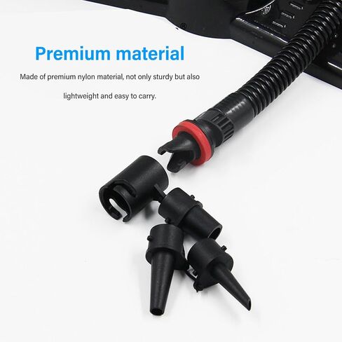 فوهات استبدال مضخة الهواء ، نايلون 3 أحجام تسرب برؤوس مضخة قابلة للنفخ لسرير الهواء مرتبة هواء مرتبة السباحة قابلة للنفخ in Kuwait