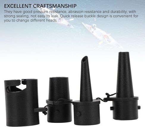 فوهات استبدال مضخة الهواء ، نايلون 3 أحجام تسرب برؤوس مضخة قابلة للنفخ لسرير الهواء مرتبة هواء مرتبة السباحة قابلة للنفخ in Kuwait