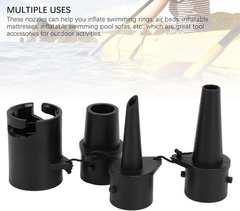 فوهات استبدال مضخة الهواء ، نايلون 3 أحجام تسرب برؤوس مضخة قابلة للنفخ لسرير الهواء مرتبة هواء مرتبة السباحة قابلة للنفخ in Kuwait