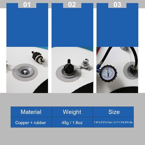Tbest Zodiac Inflatable Boat Parts,Nw Pump Adapter Valve,Inflatable Pump Adapter with Conventional Standard air Valve Attachment for dinghies Standard Conventional air Pump Adaptor in Saudi Arabia