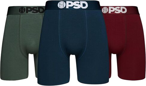 PSD Men's 95/5 Blk 3-Pack Boxer Briefs, Multi, XXL in Saudi Arabia