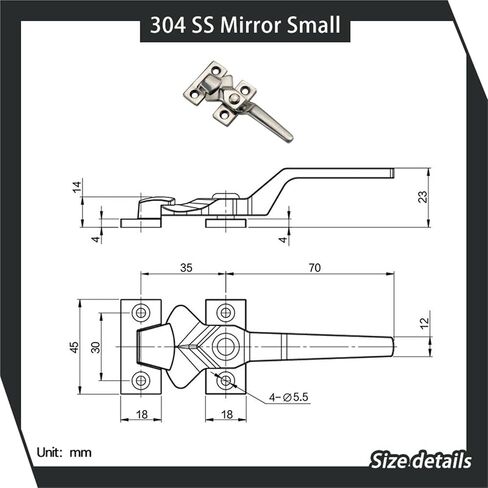 304 Stainless Steel Handle Suitable Machinery Equipment 1Pcs(Small 304SUS) in Saudi Arabia