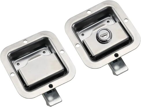 Square Panel Lock 304 Stainless Steel Rv Vehicle Toolbox Electrical Cabinet 1Pcs(XG095-004-1) in Saudi Arabia
