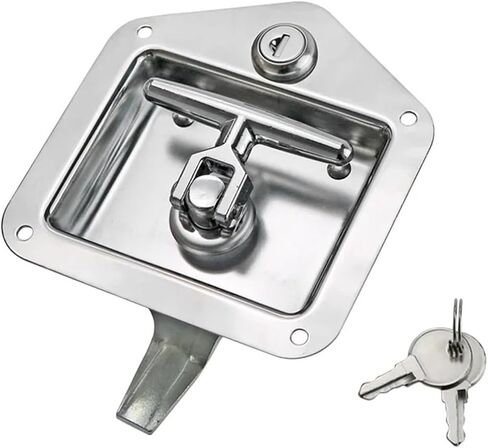 لوحة قفل صندوق قفل T-على شكل حرف T مربع Truck Stuff Stuff Box 1PCS (XG095-010-1-1) in Saudi Arabia